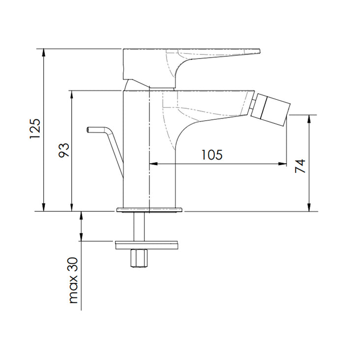 Rubinetto bidet - serie winner