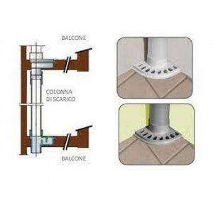 Chiusino pvc sifonato grigio ang olare d. 80