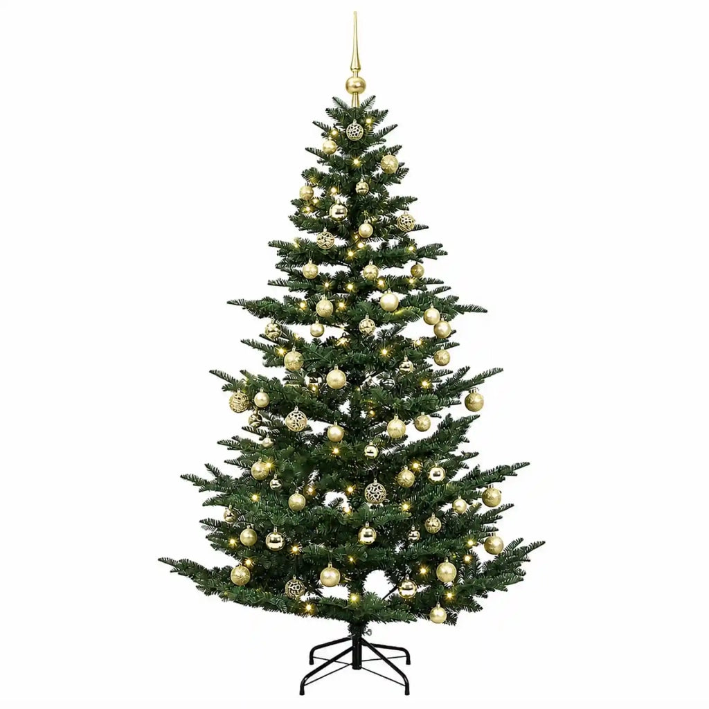 Albero di Natale artificiale con palline 240 cm 300 LED 3466526