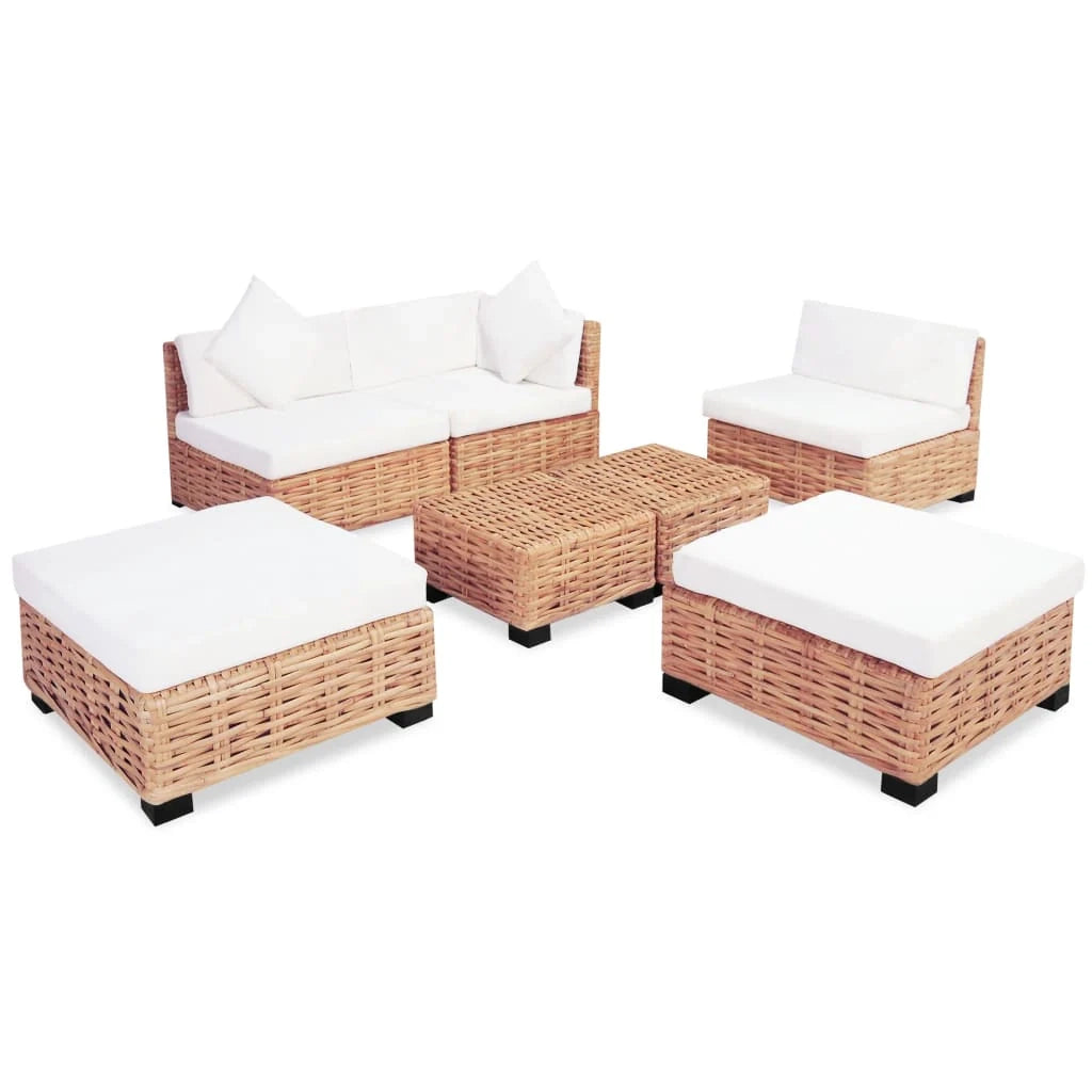 Set di divani in rattan naturale da 18 pezzi 02_0014494