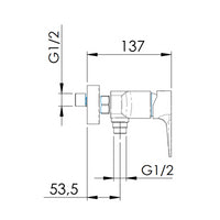 Rubinetto doccia esterno con kit doccia a 4 funzioni - serie winner