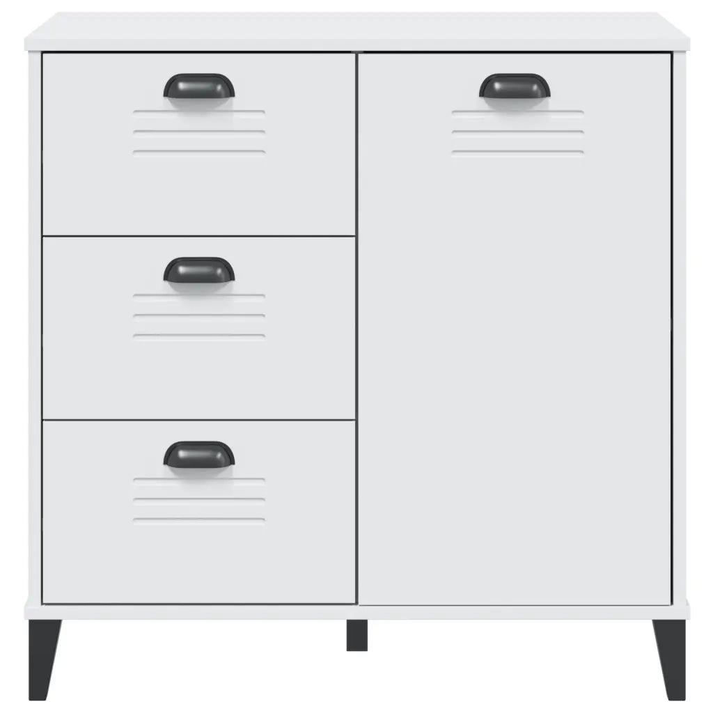 Credenza VIKEN Bianca 80x40x80 cm in Legno Multistrato
