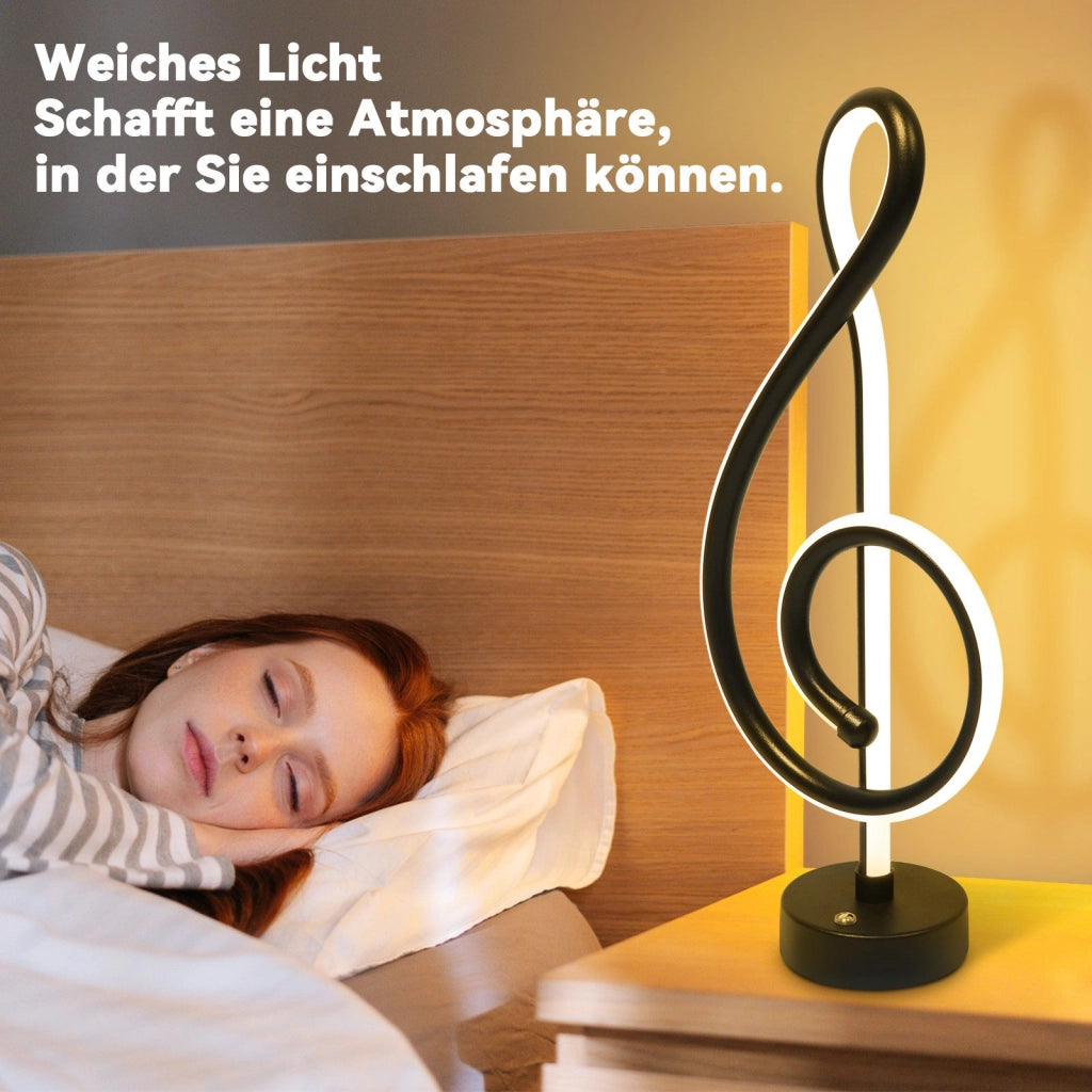 ZMH Lampada da tavolo LED wireless nera batteria touch dimmerabile per soggiorno