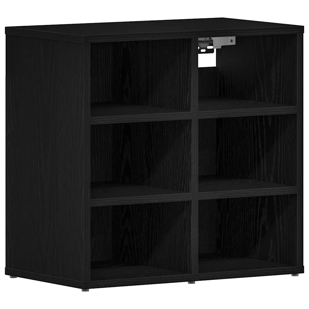 Mobile per scarpe 2 pz-Set di 2 Scarpiera Rovere Nero 52 x 30 x 50,5 cm