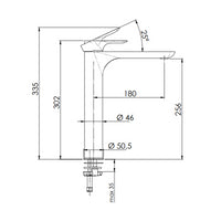 Rubinetterie remer miscelatore alto per lavabo serie infinity