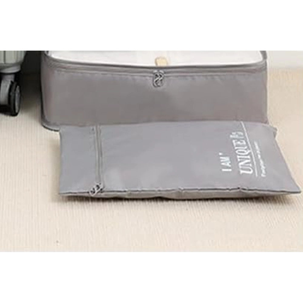 Trade Shop - Set 2 Organizer Viaggio Casa Borsa Impermeabile Organizzatore Valigia Grigio 36x26cm 87710 -