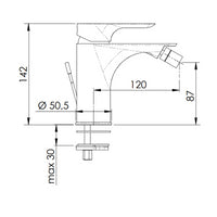 Rubinetto bidet - serie infinity