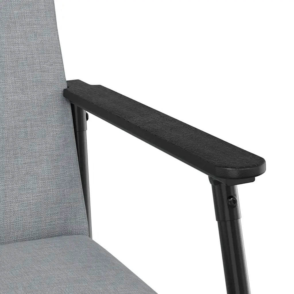 Poltrona-Divano Sedia-Poltroncina Grigio chiaro Tessuto 263469