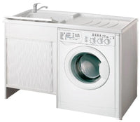 Lavatoio compact cop.lav.124x60 -vasca sx, bn cr4800sx