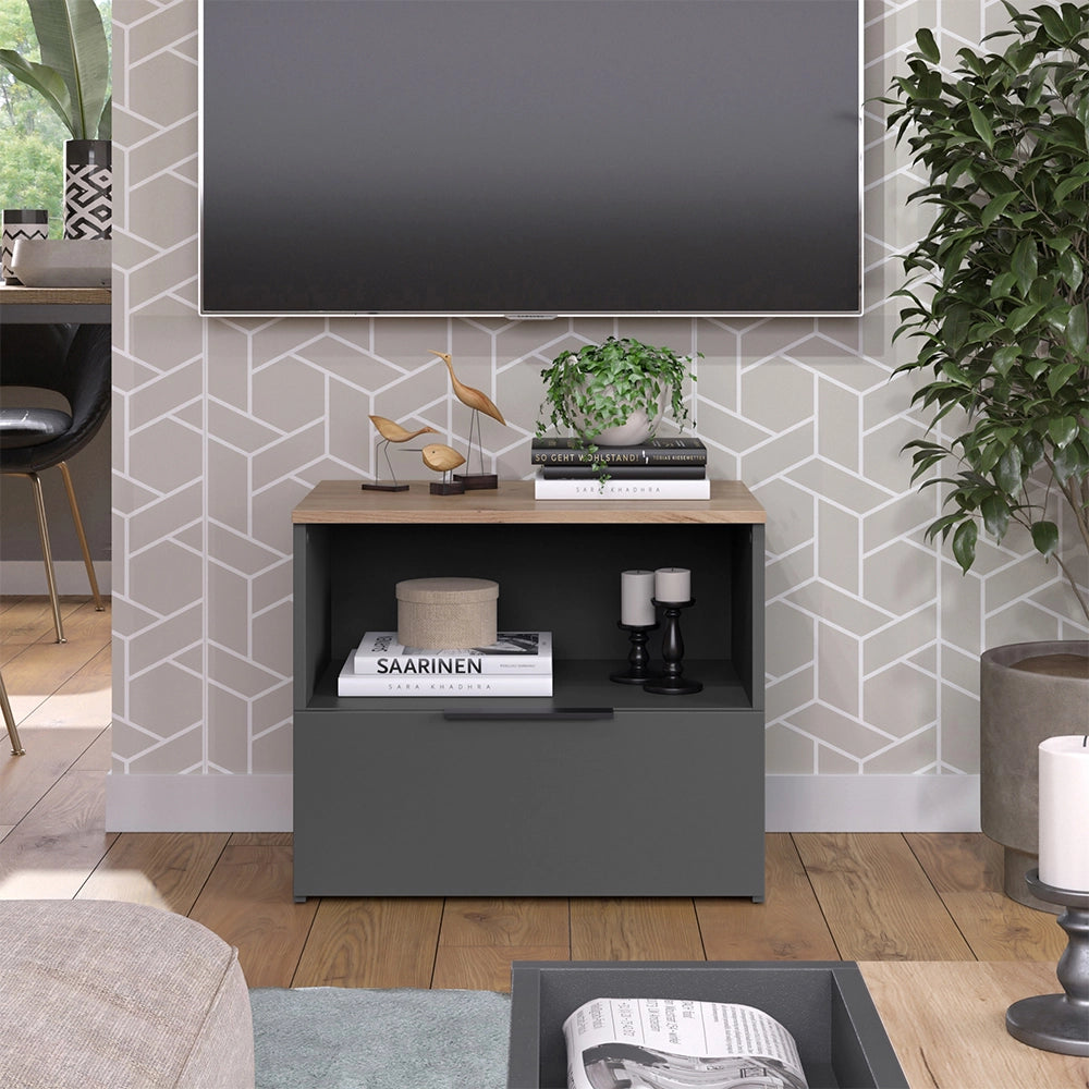 Vicco Credenza Antracite/Sonoma 60 x 50 cm con patta