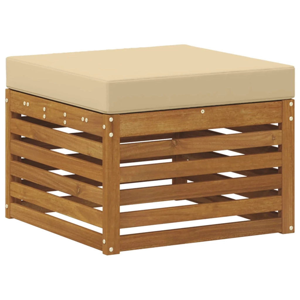 Poggiapiedi da Esterno Legno di Acacia Massello Naturale CFW5320901