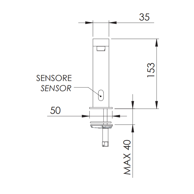 Sensor - miscelatore elettronico a sensore