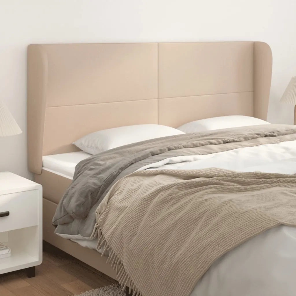 Testiera ad Orecchio Cappuccino 203x23x118/128 cm in Similpelle 3117789