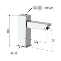 Rubinetto a temporizzazione elettronica 2 tempi - serie tempor