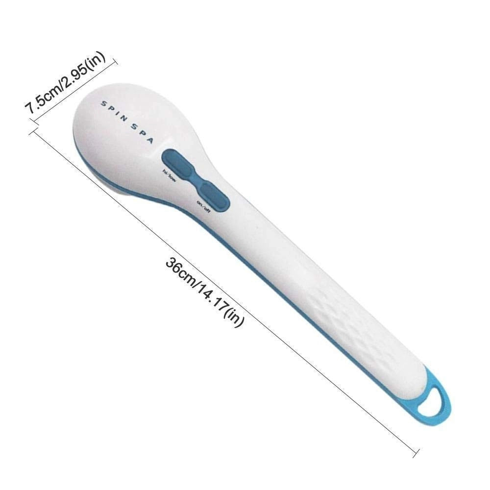 Trade Shop - Spazzola Corpo Elettrica Spin Spa Doccia 5 In 1 Massaggio Schiena Pomice Spugna -