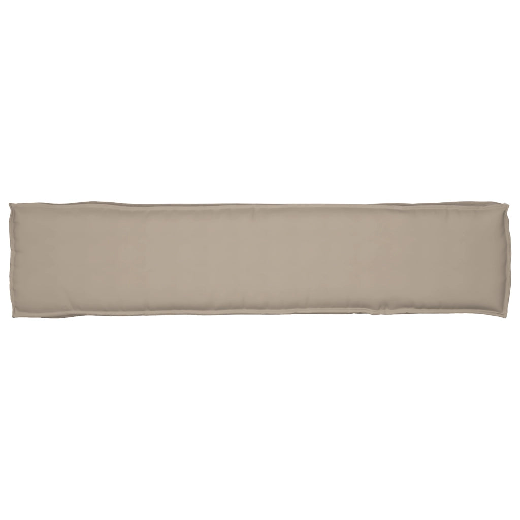Cuscini per Panca 2 pezzi Tortora 180x40x8 cm Tessuto Oxford