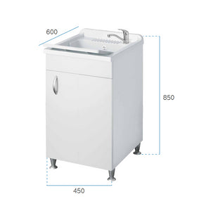 Lavatoio 45x60 cm bianco - Serie Eco