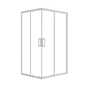 Box Doccia Rettangolare 68-80/88-100x185h 4mm Cromato - Volta