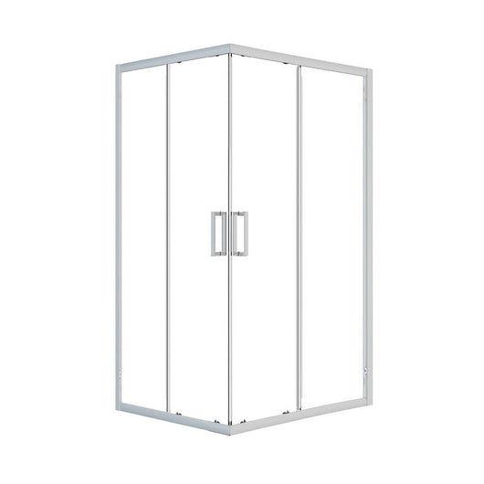 Box Doccia Rettangolare 68-80/88-100x185h 4mm Cromato - Volta