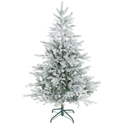 Albero di Natale Innevato ¨C Zephmum ¨C 150 cm con Rami Realistici e Base in Metallo Pieghevole