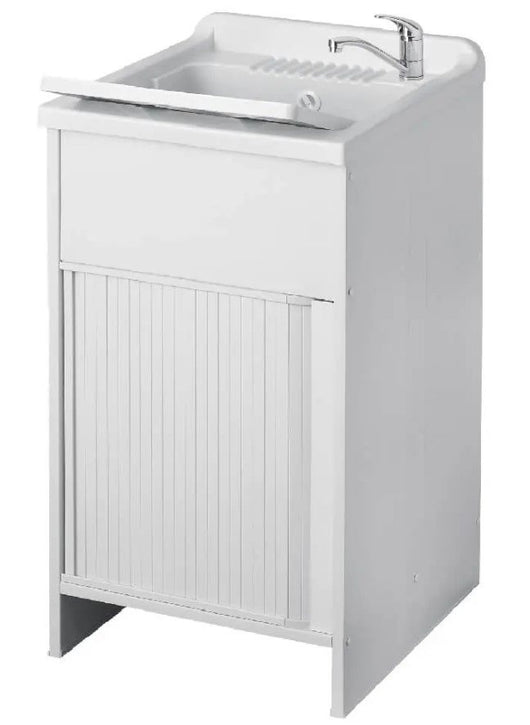 Lavatoio compact 60x60, a serrandina, bianco cr4007