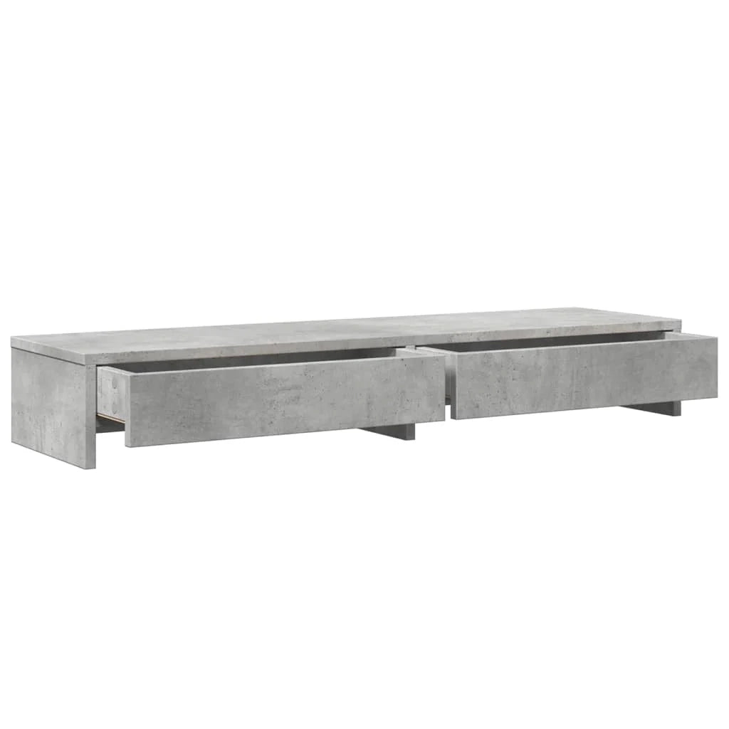 Supporto per monitor mobile da scrivania con cassetti legno ingegnerizzato grigio 02_0044941