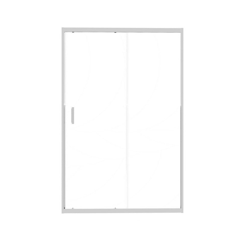 Porta Scorrevole 118-122x185h 4mm Cromato - Volta