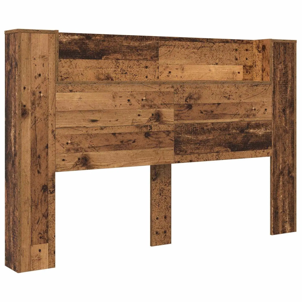 Testiera di stoccaggio con LED Legno antico 160 cm 8009446