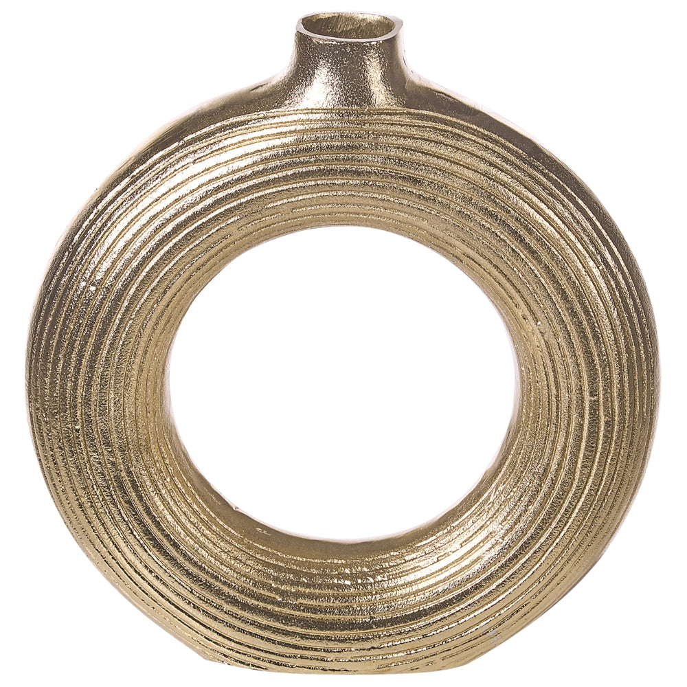 Vaso decorativo in alluminio dall'aspetto invecchiato Home Decor Glam Modern Design