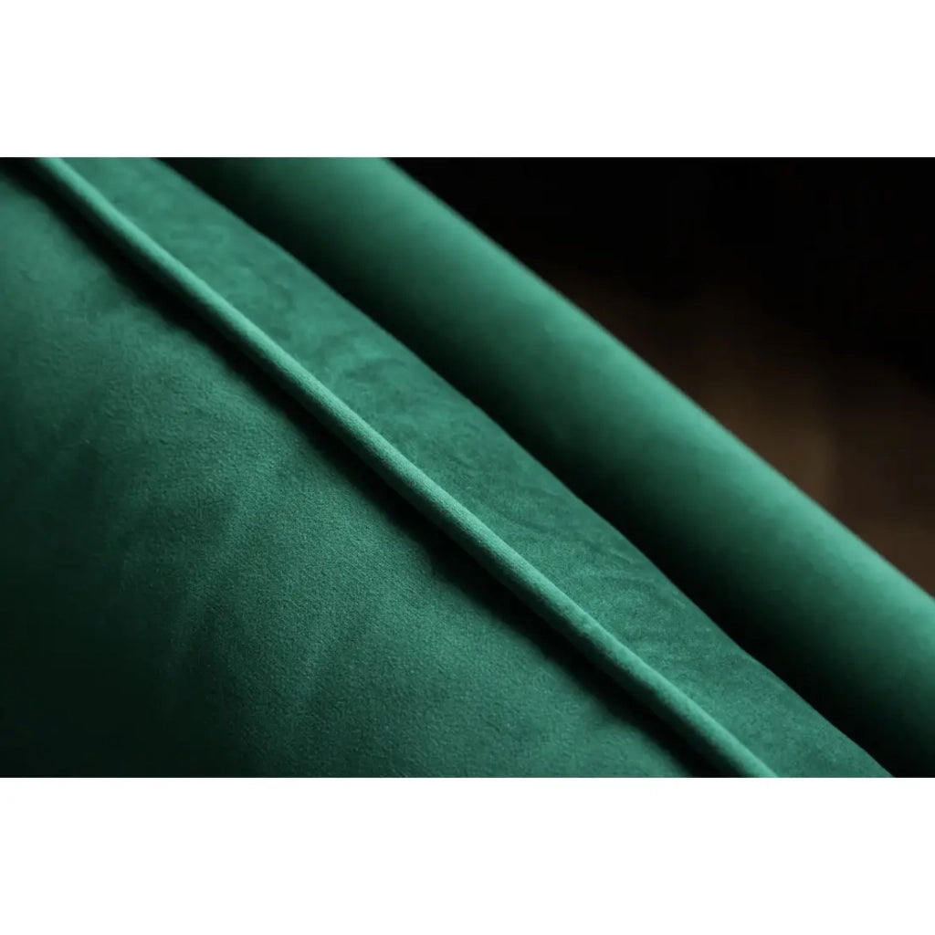 Divano dritto NEVISI verde smeraldo – Divano scandinavo trasformabile in velluto