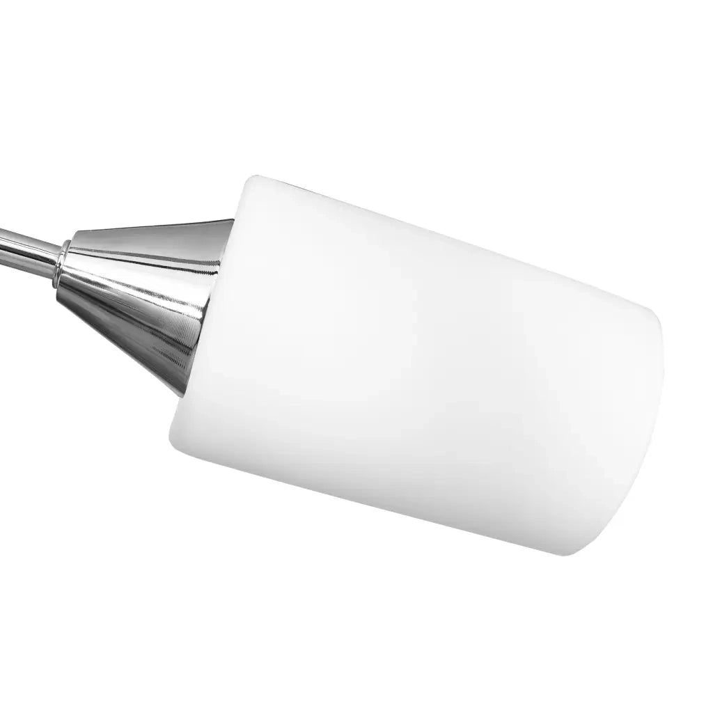 Lampadario Paralumi in Ceramica 5 Lampadine E14 Bianco a Cono cod mxl 62763