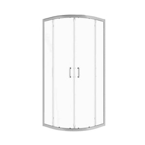 Box Doccia Semicircolare 78-80x78-80x190h 6mm Cromato - Imperia