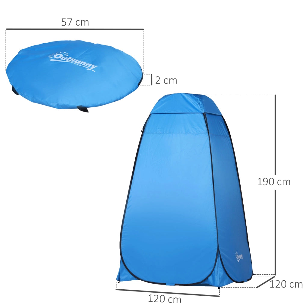 Cabina Doccia Portatile ¨C zephmum ¨C 120x120x190 cm Blu