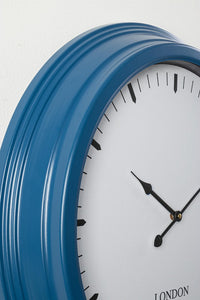 Orologio da Parete  Ø58,5x8,7 cm in Metallo Mathias Blu