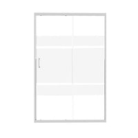 Porta Scorrevole Serigrafata 118-122x190h 6mm Cromato - Imperia