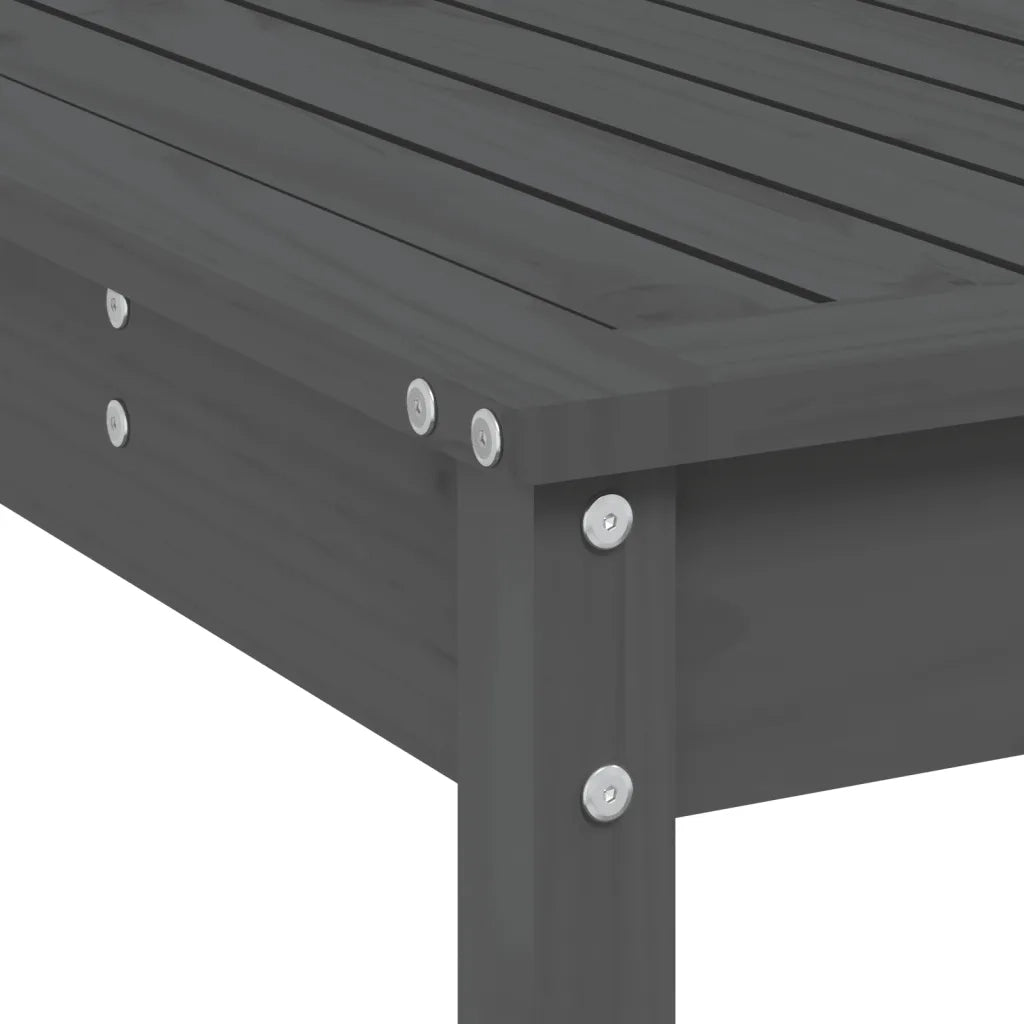 Set Bar da Giardino 5 pz | Set Salotto da Giardino Grigio in Legno Massello di Pino