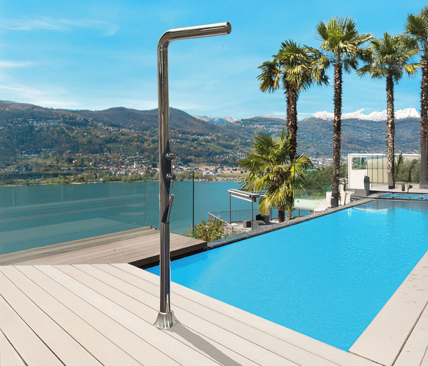 Doccia da Giardino con Soffione e Doccetta Arkema Diamond Inox I245