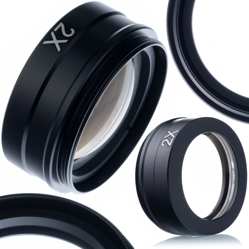 Lente per Microscopio Digitale Earth PRO 2X – Ingrandimento 2X, Filettatura 42mm | Alta Qualità, Immagini Nitide