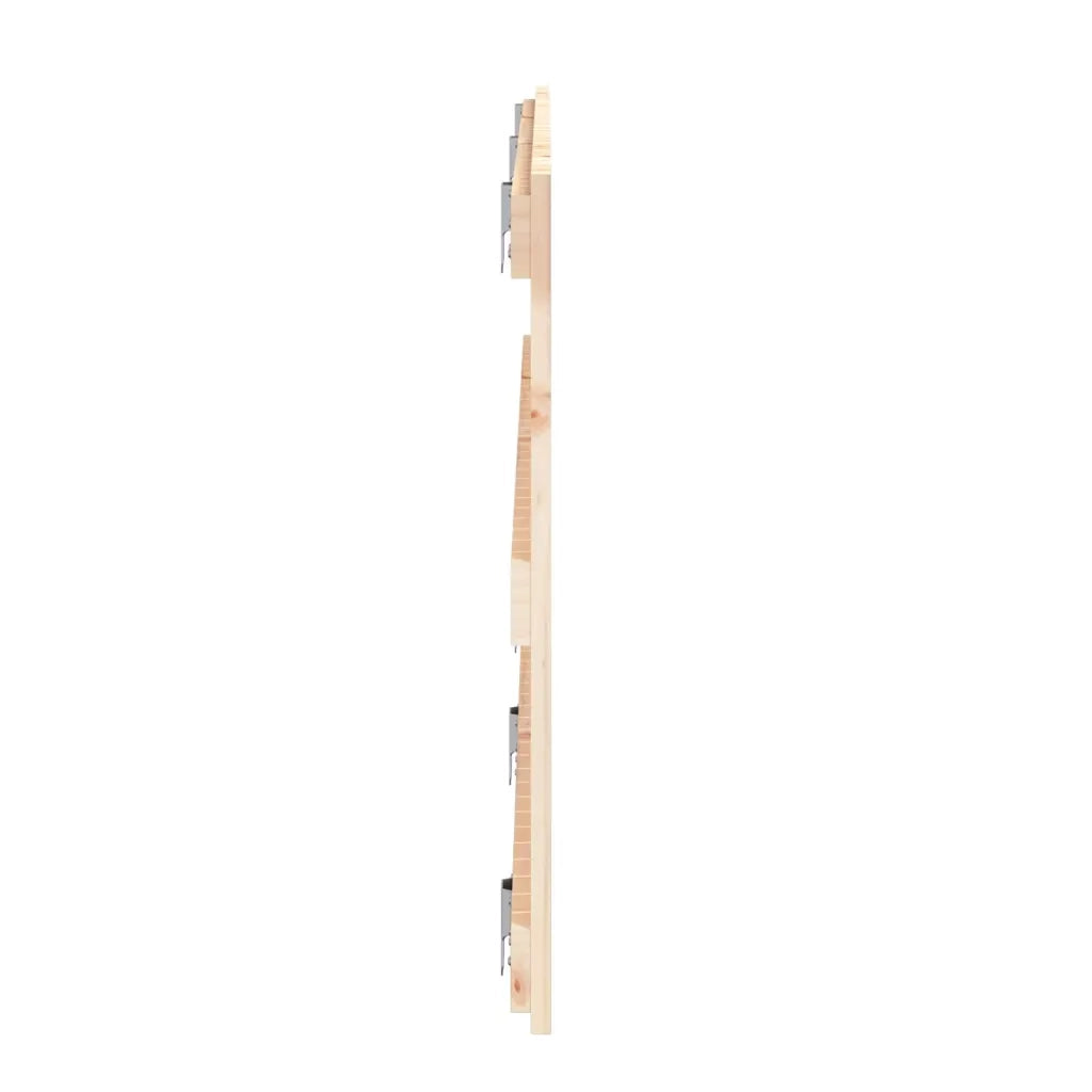 Testiera | Testata da Parete 185x3x60 cm in Legno Massello di Pino