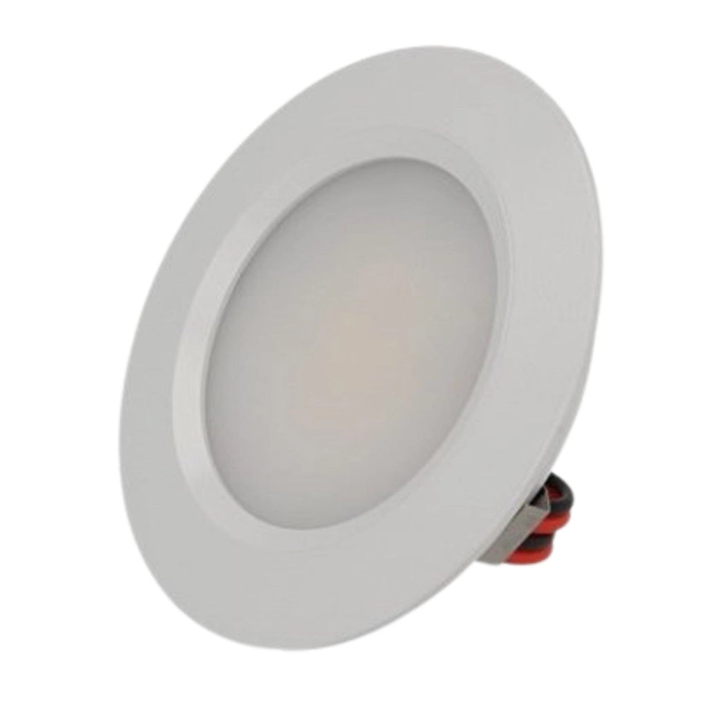 Mini Faretto Led Da Incasso Carcassa Bianca Rotondo 3W AC/DC 12V DC 24V Bianco Freddo Foro 50mm