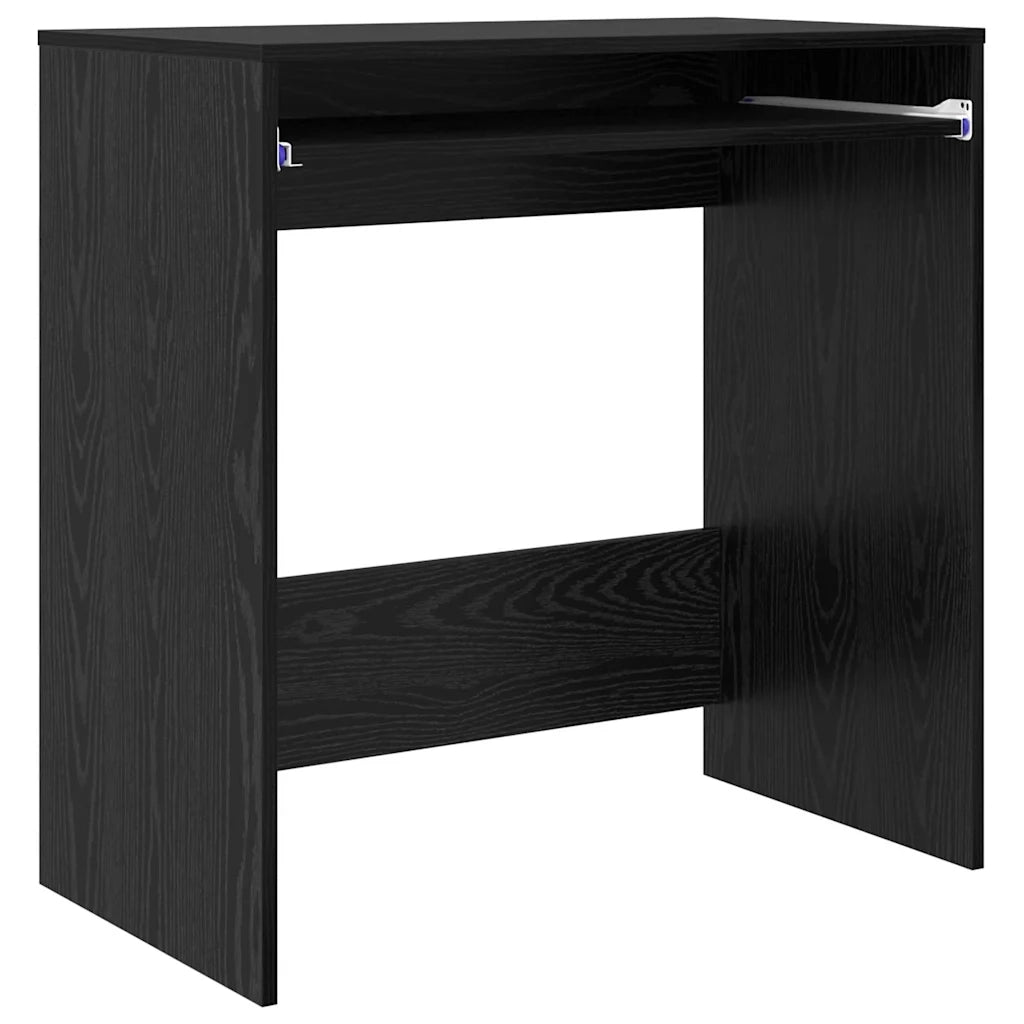 vidaXL Scrivania Rovere nero 77,5 x 43 x 79 cm Legno multistrato
