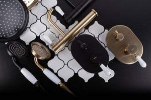 Set Doccia Da Incasso Rea Serra Black + Box