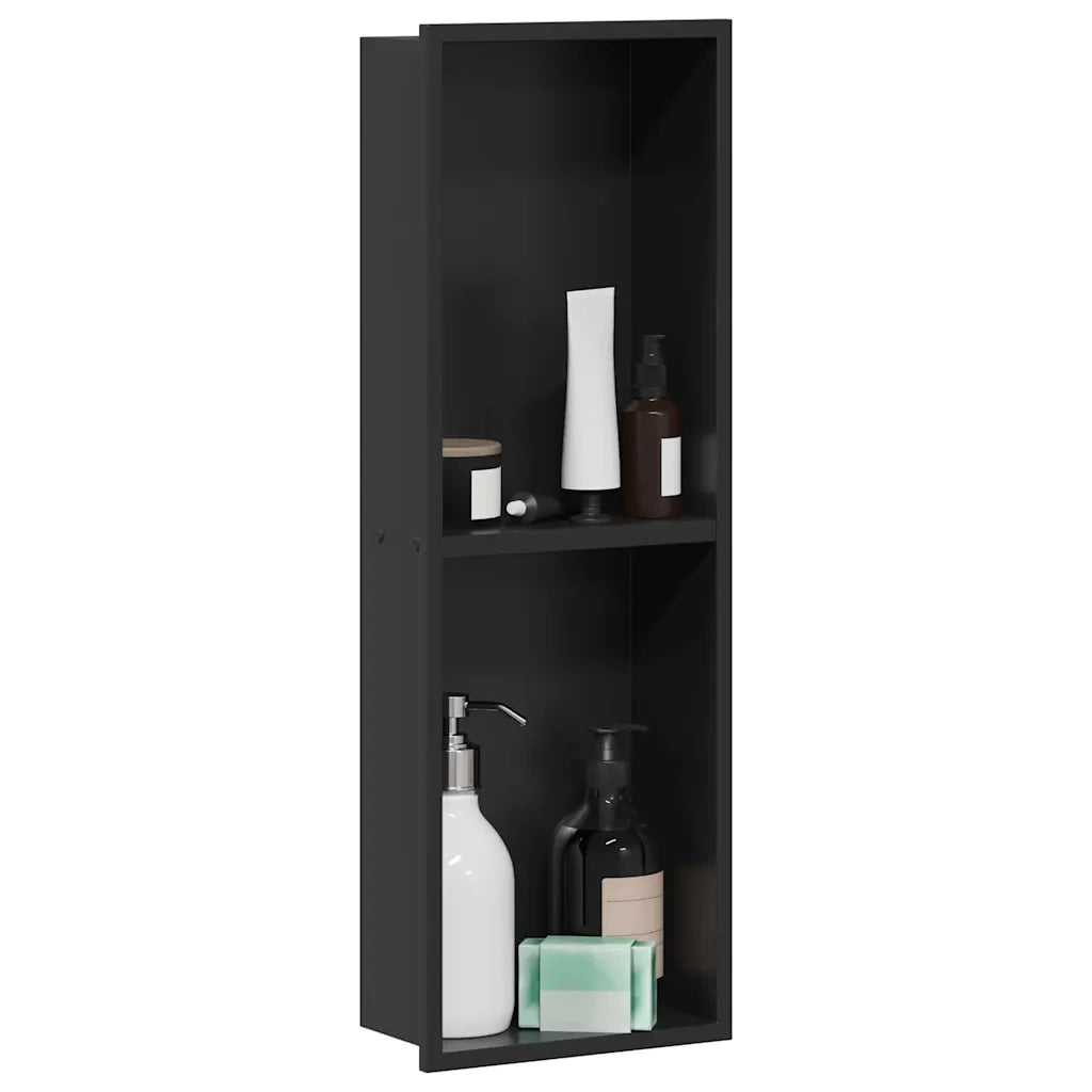 Nicchia per doccia Nero 60 x 20 x 9,5 cm Acciaio inossidabile CFW6907248