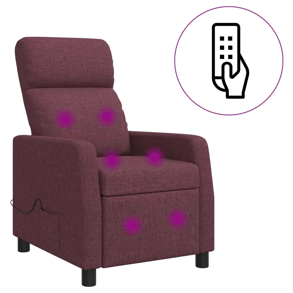 Divano Sedia-Poltrona Massaggiante Viola Tessuto 450281