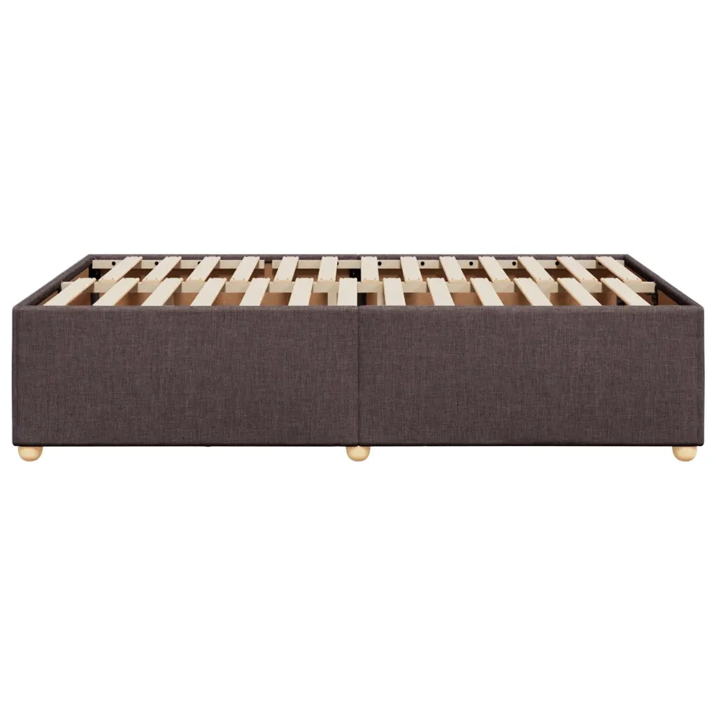vidaXL Giroletto senza Materasso Marrone Scuro 80x200 cm in Tessuto