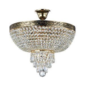 Lampadario Royal Classic in Metallo Palace Oro Antique