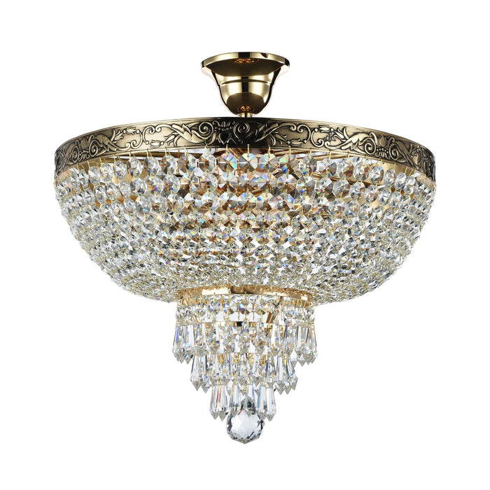 Lampadario Royal Classic in Metallo Palace Oro Antique