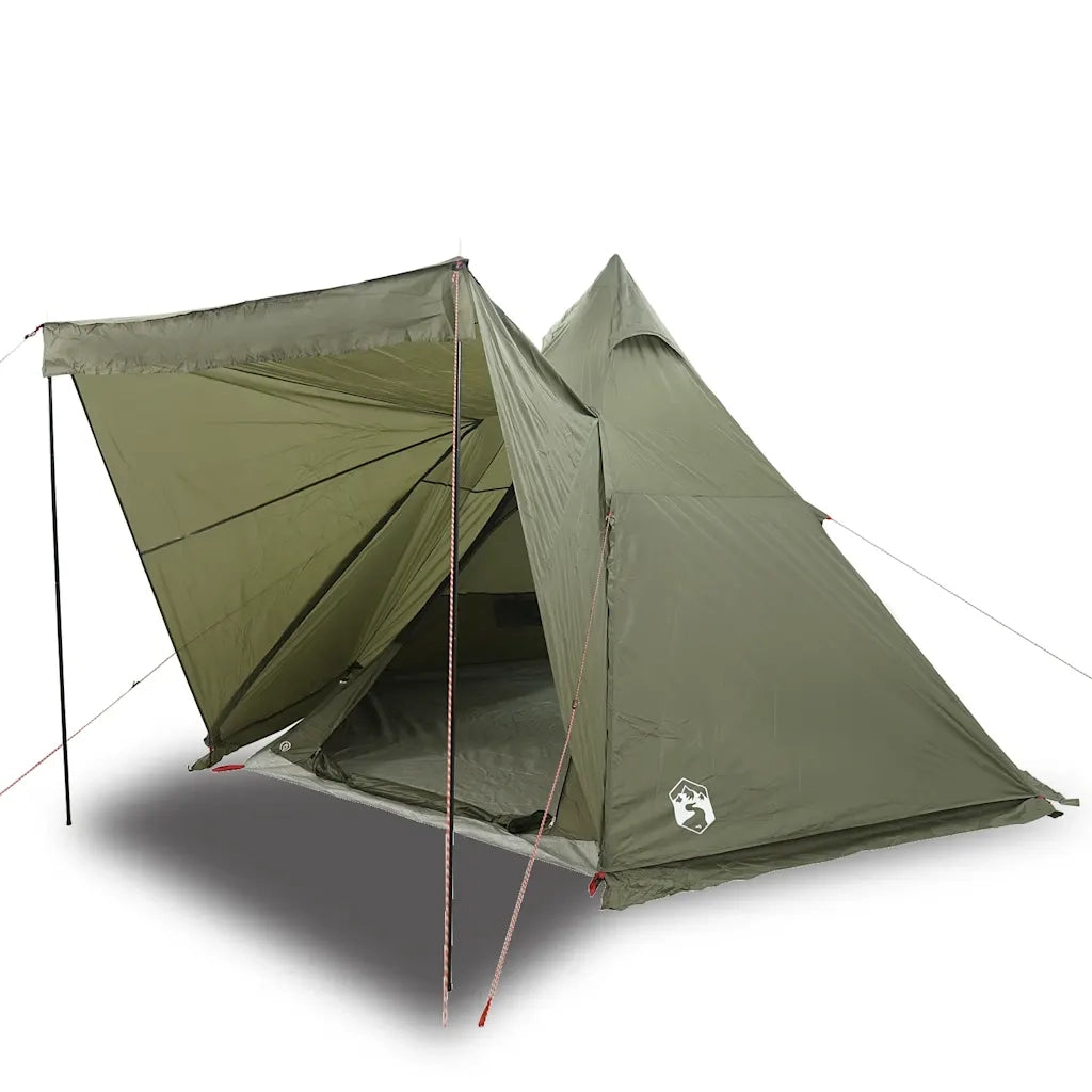 Tenda Familiare Tipi per 6 Persone Verde Oliva Impermeabile 4009442