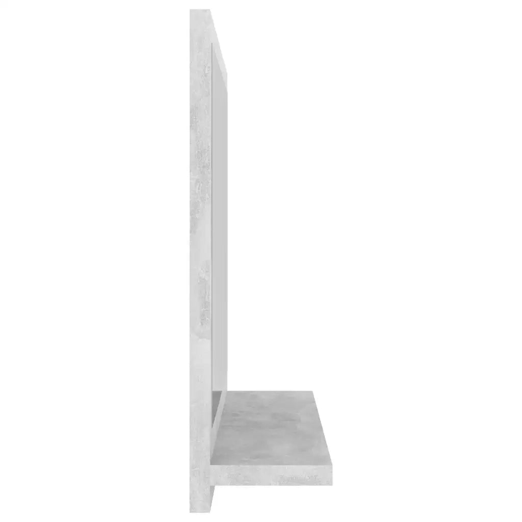 Specchio da bagno-Specchio decorativo Grigio Cemento 40x10,5x37cm Legno Multistrato