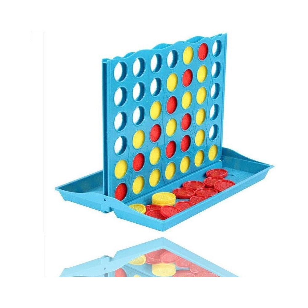 Trade Shop - Gioco Fai Il 4 Tascabile Portatile Giocattolo Società Bambini Adulti -